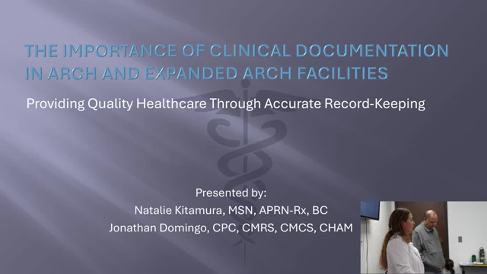 Clinical Documentation in ARCH
